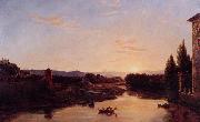 Thomas Cole Sunset of the Arno oil painting